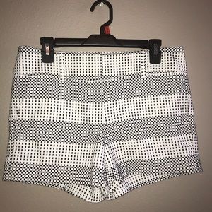 Ann Taylor Black and White Dotted City Shorts